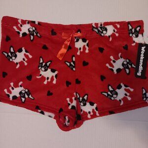 WEEKENDING WOMEN'S FRENCH BULLDOG SLEEPWEAR SHORTS